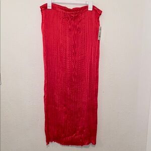 NWT Elegant Coral Maxi Skirt XL